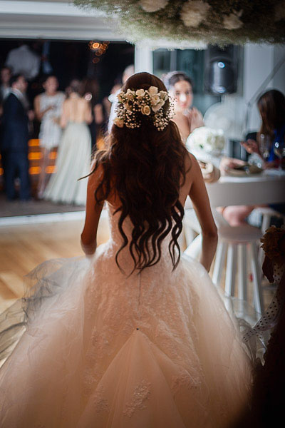 Bride entering