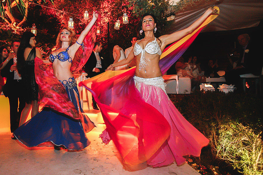 Bellydancers at Turkish wedding