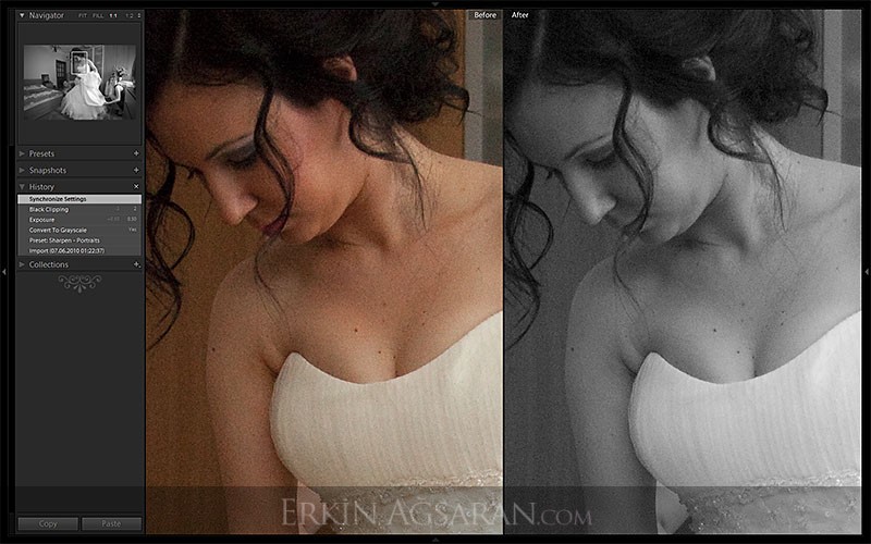 Lightroom before and after görüntüsünde fotoğraf üzerindeki değişikliklerin yarattığı etkiyi önceki haliyle karşılaştırmak