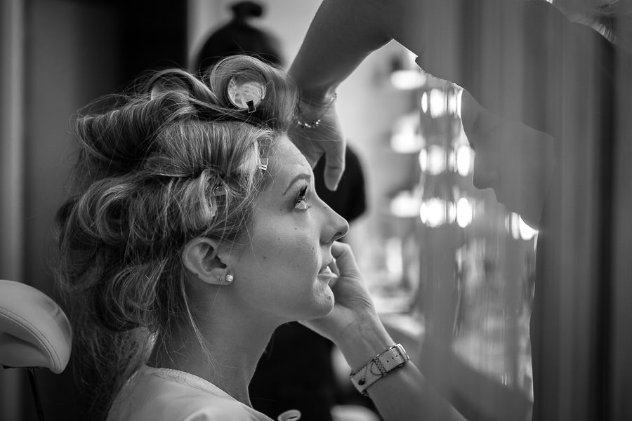 bride getting ready