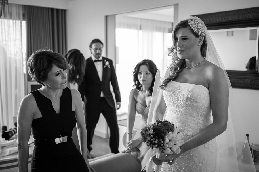 casa costa Bodrum Wedding bride ready