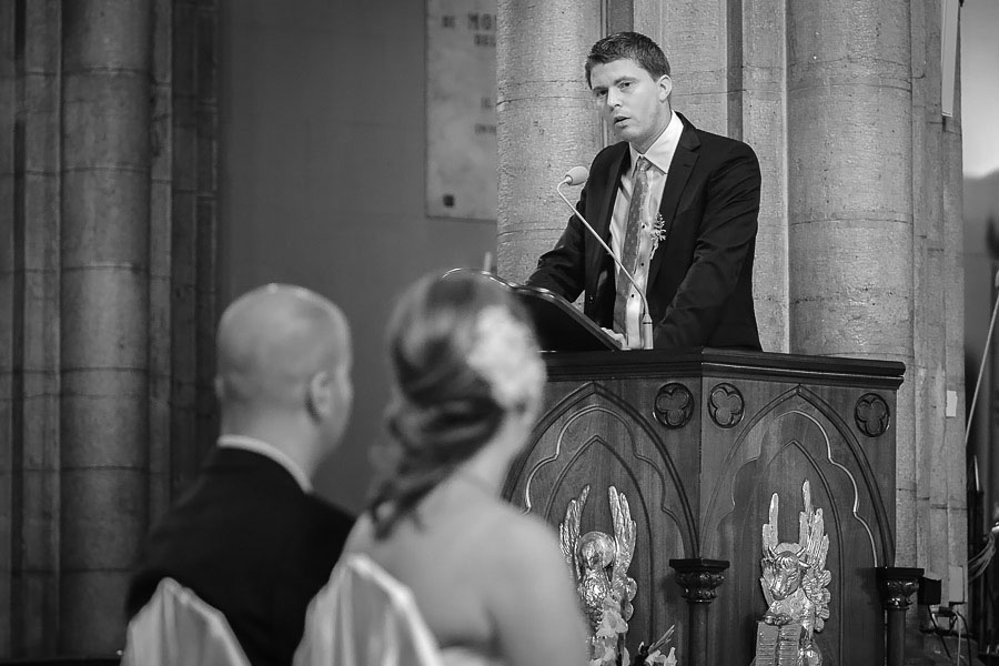 speech during the ceremony at St. Antoine church