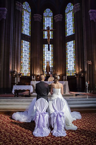 wedding ceremony at Saint antoine church