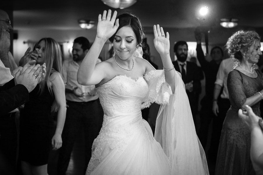 bride on dance floor