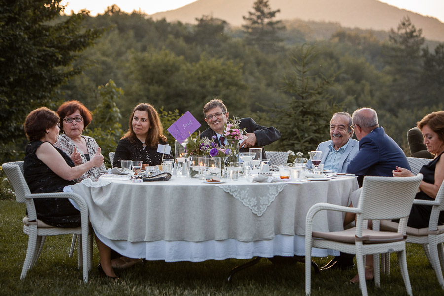 wedding against nature view at casa lavanda