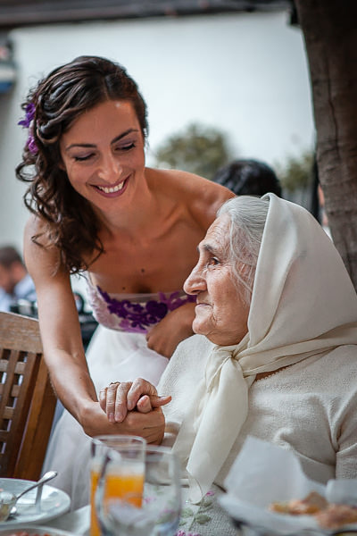 Bride and grandmother at Giritli restaurant engagement