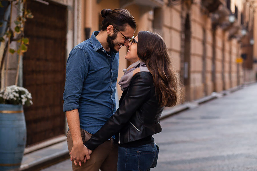 romantic couple in sicily