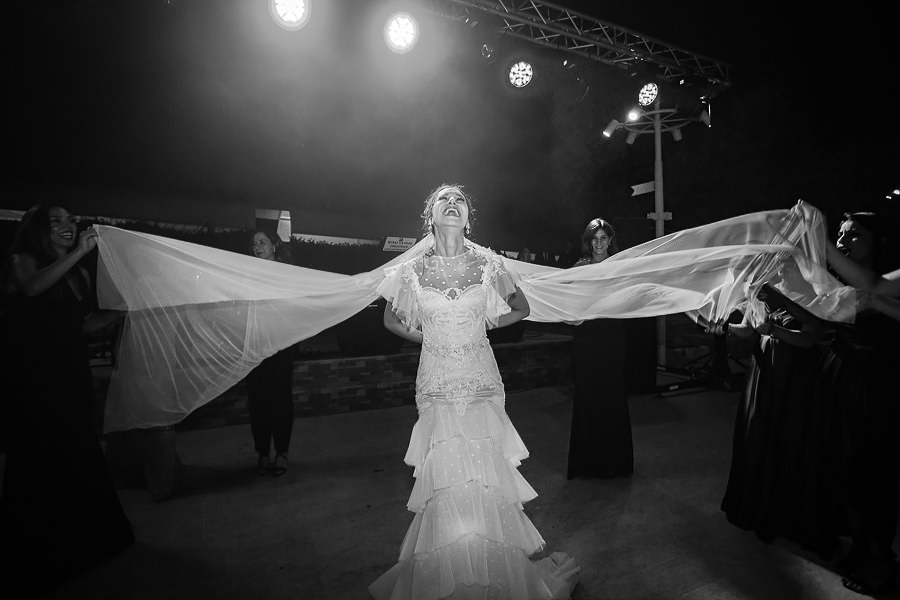 bride on dance floor