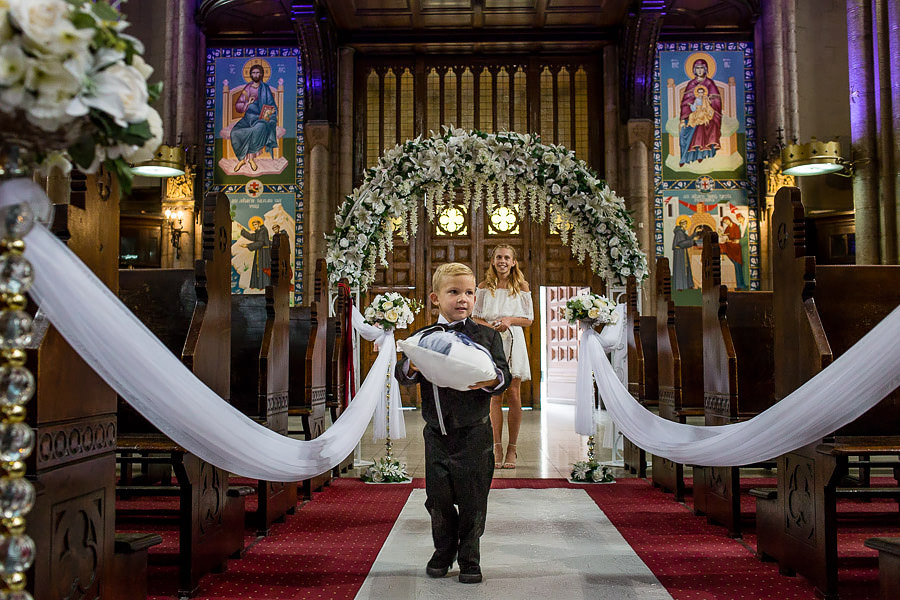 ring bearer at istanbul st. anthony of padua wedding