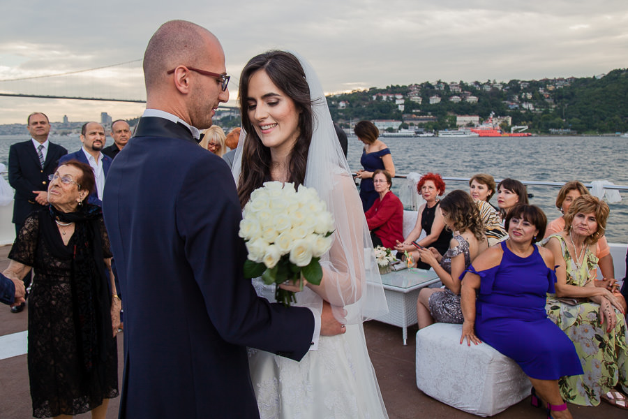 first dance at wedding on the bosphorus